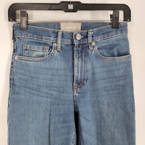 Everlane Blue Wash High Rise Skinny Ankle Jeans 24 - Picture 2 of 7